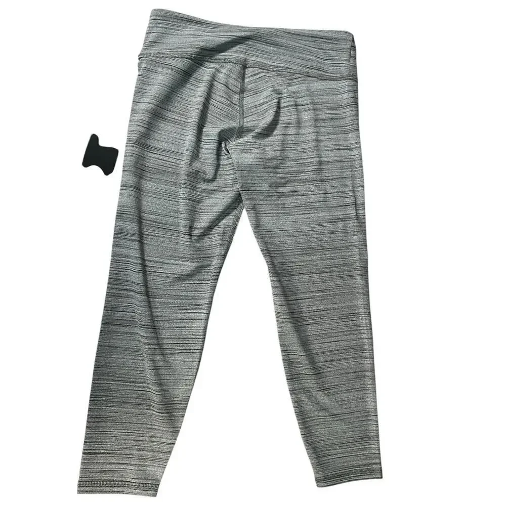 LANSTON Sport Grey Capri Leggings Quick Wicking Technology Size Small Active NWT